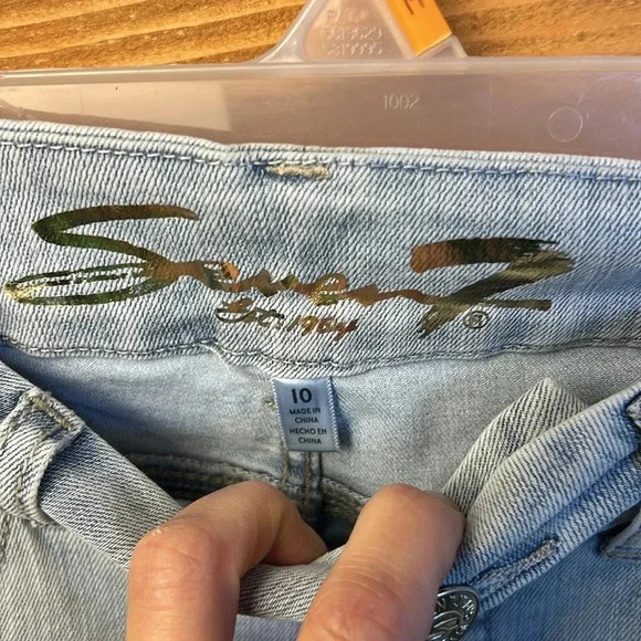 Seven womens jeans Tummy less slimming control panel 10 high-rise skinny distres - Picture 9 of 11